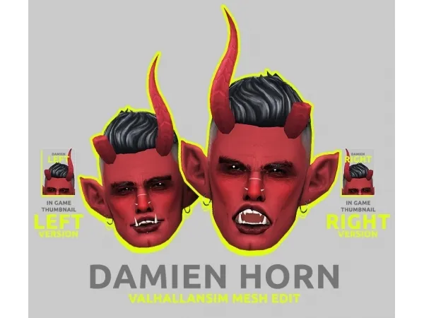 Maxis Match HORN PACK Valhallansim Mesh Edit by gerbithats - The Sims 4 Custom Content