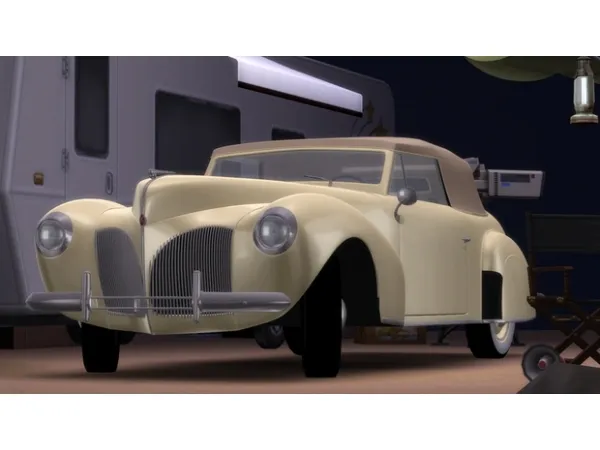 Alpha 1940 Lincon Continental breezemotors by sims4cars - The Sims 4 Custom Content
