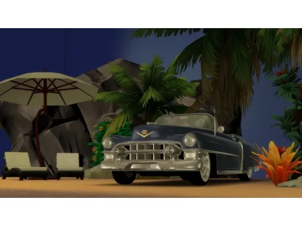 Alpha Free 1953 Cadillac Series 62 Eldorado Convertible breezemotors by sims4cars - The Sims 4 Custom Content