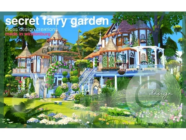 Alpha Secret Fairy Garden - The Sims 4 Custom Content