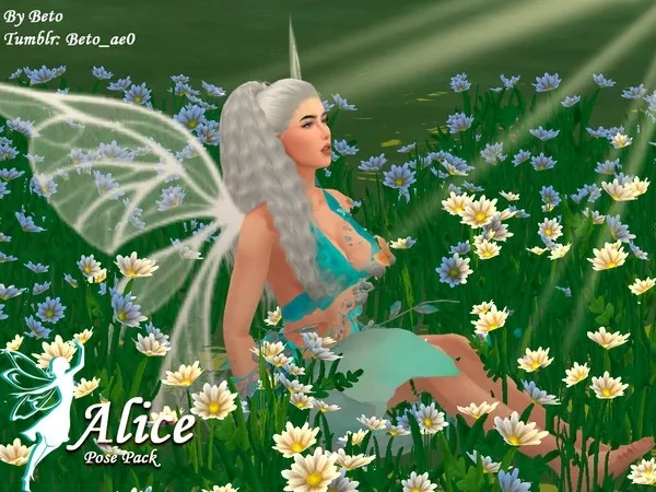 Alpha Alice Pose Pack - The Sims 4 Custom Content