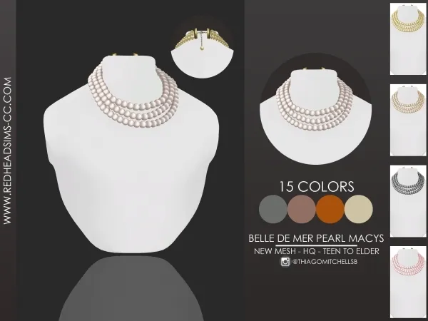 Maxis Match BELLE DE MER PEARL MACYS - The Sims 4 Custom Content