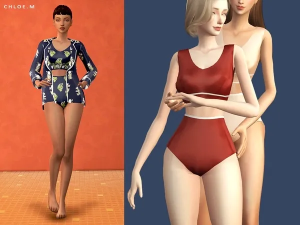 Alpha ChloeM Underwear Set by thesimsresource - The Sims 4 Custom Content
