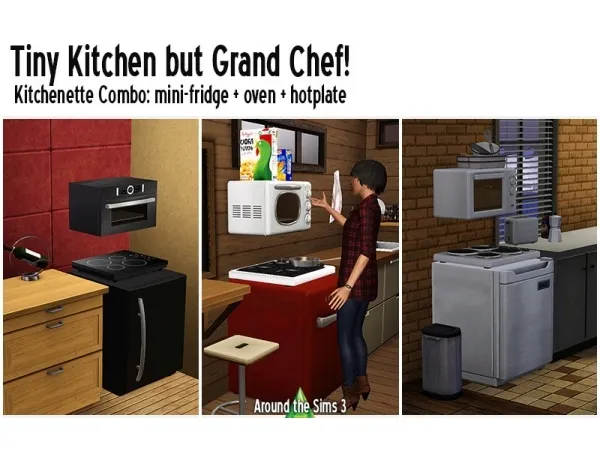 Around Kitchenettes for tiny houses - The Sims 3 Custom Content