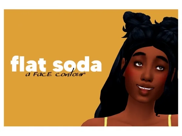 Maxis Match flat soda a face contour by nach0sims - The Sims 4 Custom Content