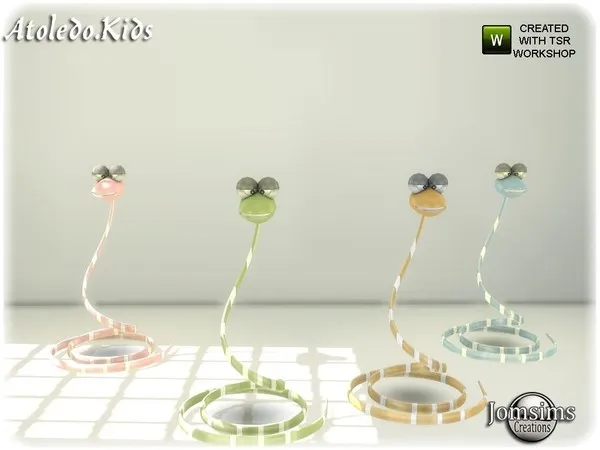 Atoledo kids bedroom part 2 snake floor lamp - The Sims 4 Custom Content
