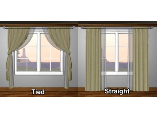 Curtain edits - The Sims 3 Custom Content