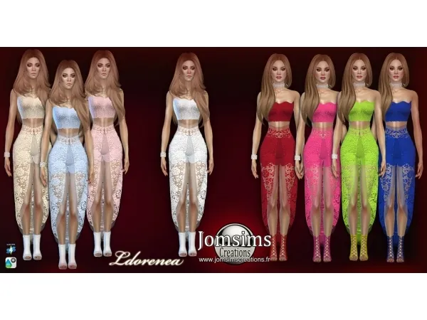Alpha Ldorenea dress - The Sims 4 Custom Content
