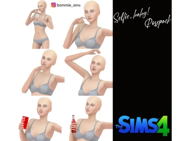 Alpha Selfie Baby Posepack - The Sims 4 Custom Content