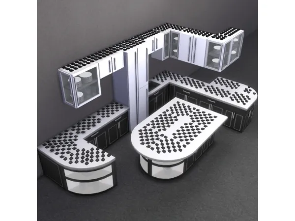 Alpha brazenlotus More Slots for Counters Cabinets - The Sims 4 Custom Content