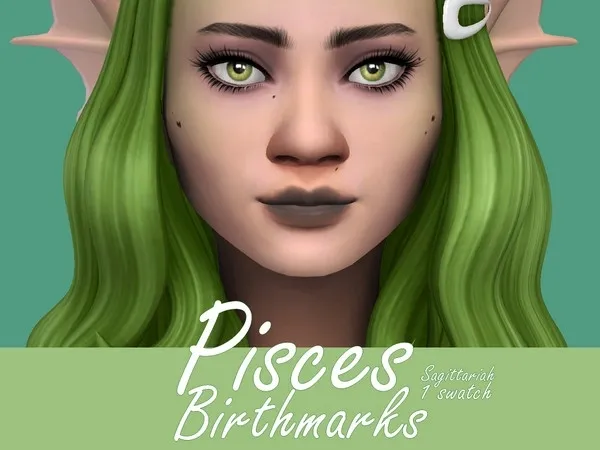 Maxis Match Pisces Birthmarks - The Sims 4 Custom Content