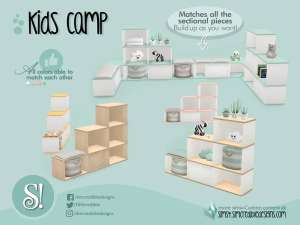 Kids Camping dresser - The Sims 4 Custom Content