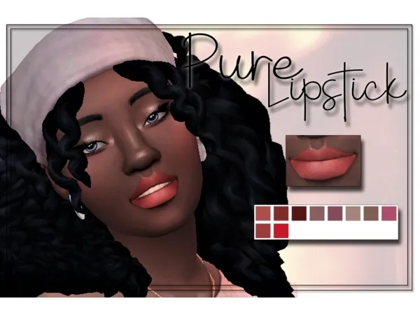 Maxis Match sunflowerpetalscc Pure Lipstick by sunflowerpetals - The Sims 4 Custom Content