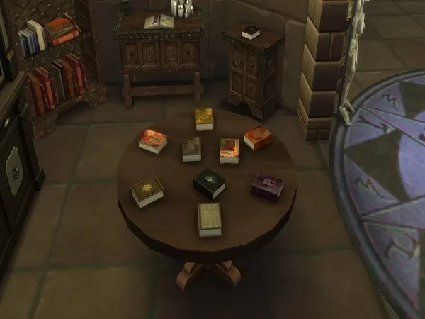 Maxis Match Skyrim Spell Tomes - The Sims 4 Custom Content