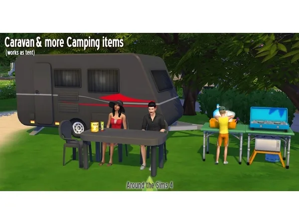 Alpha Around More camping stuff - The Sims 4 Custom Content