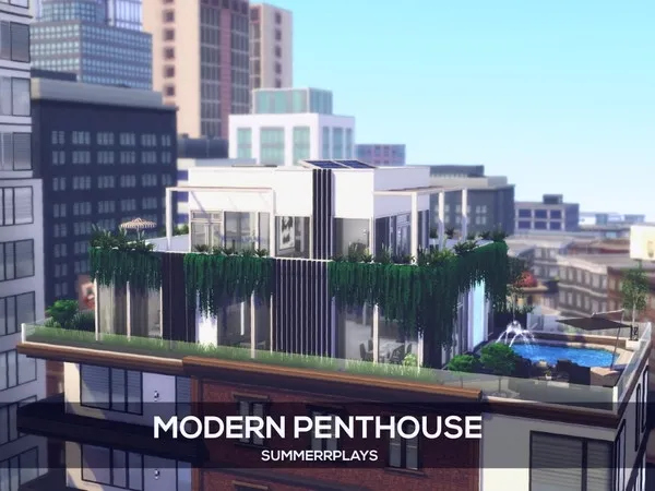 Alpha Modern Penthouse - The Sims 4 Custom Content