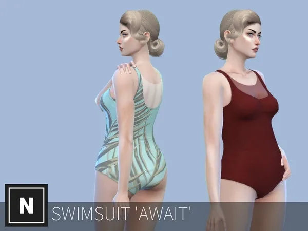 Alpha netsims await swimsuits - The Sims 4 Custom Content