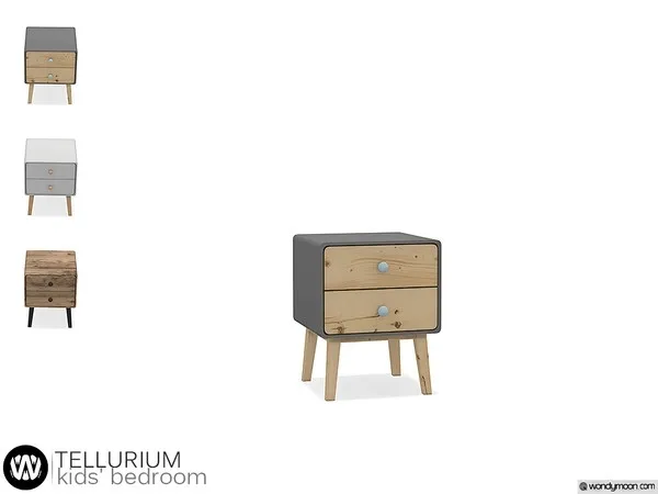 Tellurium Bedside Table - The Sims 4 Custom Content