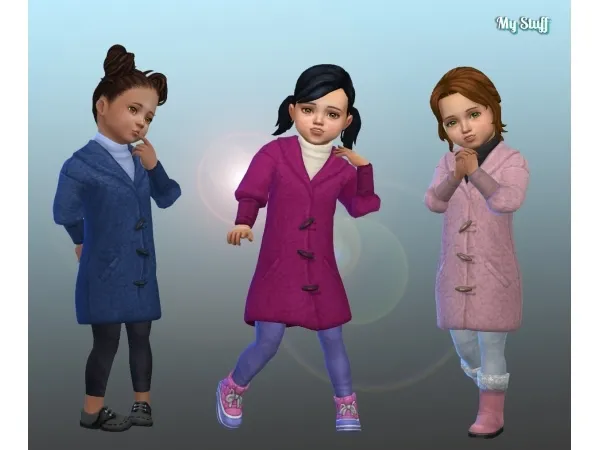 Maxis Match Jacket Fleece for Toddlers - The Sims 4 Custom Content