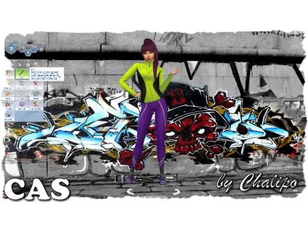 Alpha CAS graffiti - The Sims 4 Custom Content