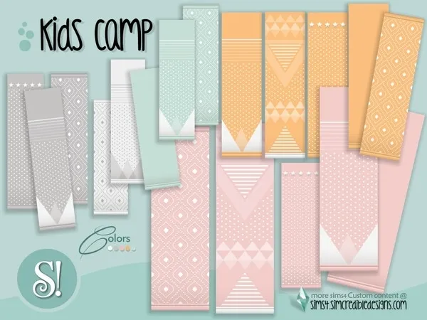 Kids Camping wallpapers - The Sims 4 Custom Content