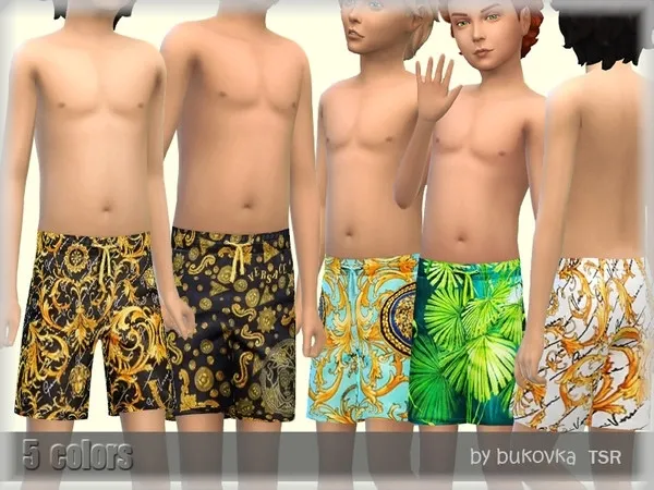 Alpha Swimsuit Short - The Sims 4 Custom Content