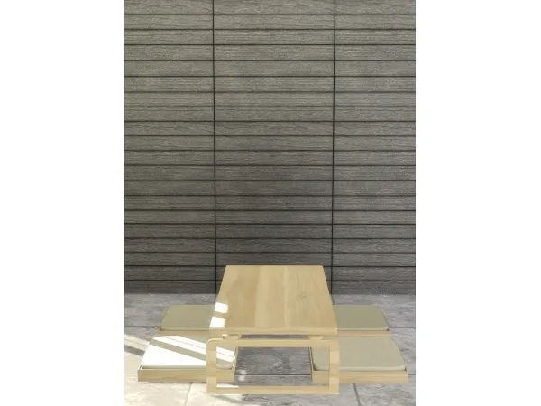 Alpha [KHD] Japanese Tea Table Chair - The Sims 4 Custom Content