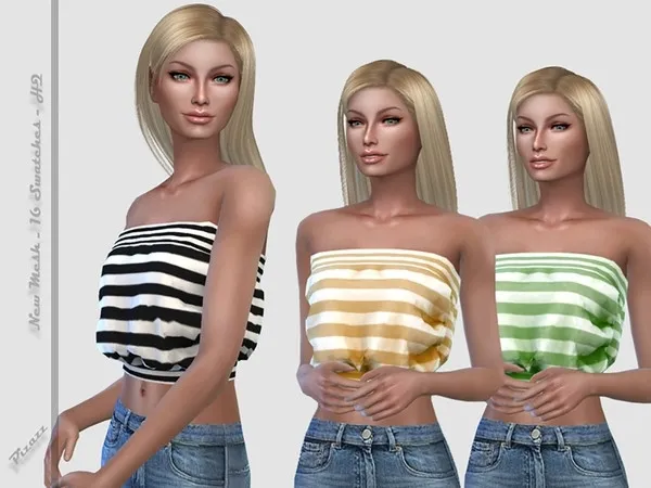 Maxis Match Strapless Top - The Sims 4 Custom Content