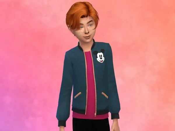 Alpha Disney Jacket Get Famous needed - The Sims 4 Custom Content