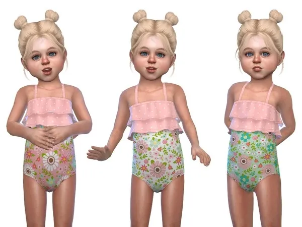 Maxis Match Swimsuit for Toddler Girls 02 EP Seasons needed - The Sims 4 Custom Content
