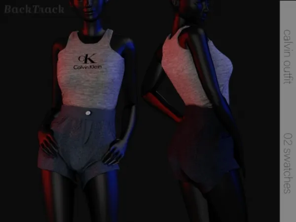 Alpha Calvin Outfit - The Sims 4 Custom Content