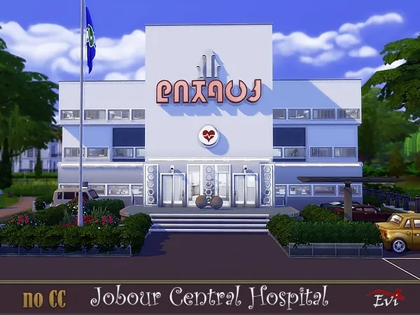 Alpha Jobour Central Hospital - The Sims 4 Custom Content