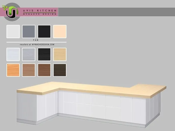 Avis Counter Island V1 - The Sims 4 Custom Content