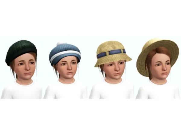 Random Child Accessory Hats - The Sims 3 Custom Content