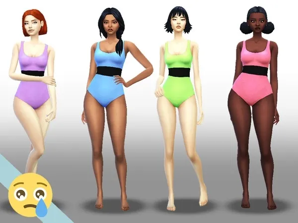 Alpha Powerpuff Girls Swimsuits - The Sims 4 Custom Content