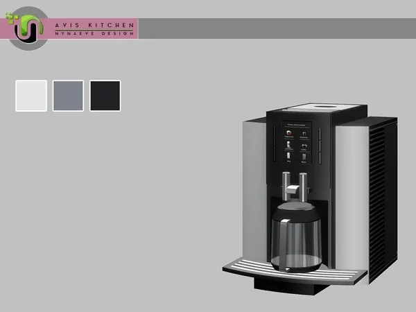 Avis Coffee Machine - The Sims 4 Custom Content