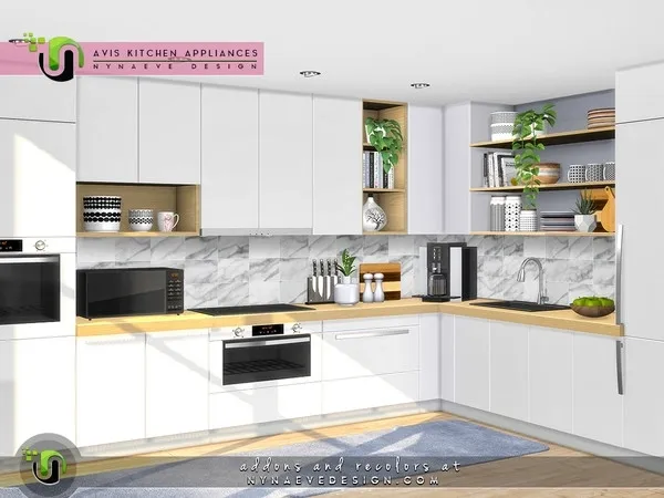 Alpha Avis Kitchen Appliances - The Sims 4 Custom Content