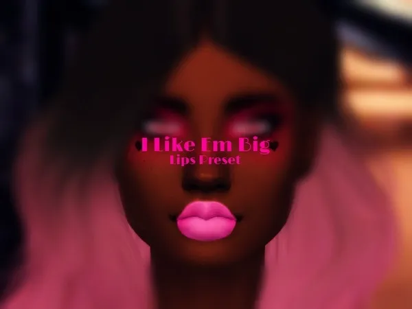 Mix I Like Them Big Lips Preset - The Sims 4 Custom Content