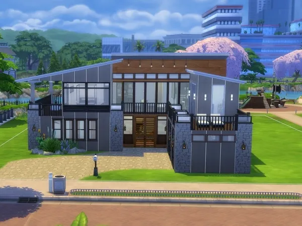 Alpha Modern Luxury Home - The Sims 4 Custom Content