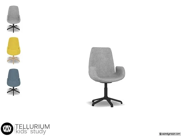 Tellurium Desk Chair - The Sims 4 Custom Content