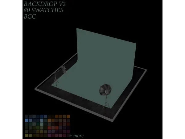 Alpha more backdrop colors - The Sims 4 Custom Content