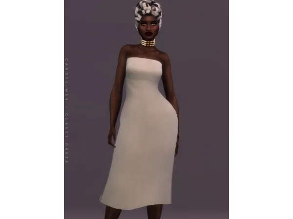 Maxis Match CLASSY DRESS by candysims4 - The Sims 4 Custom Content