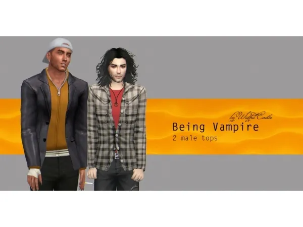 Maxis Match Being Vampire (male clothes) by wistfulpoltergeist - The Sims 4 Custom Content