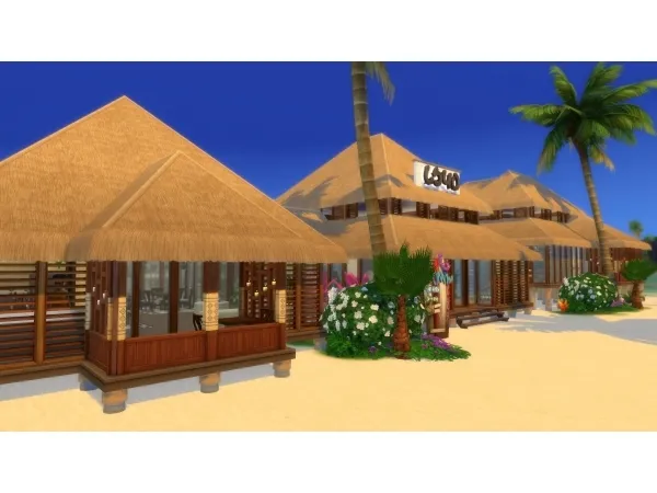 Maxis Match Sapphire Shores Resort by RayanStar - The Sims 4 Custom Content