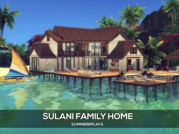 Alpha Sulani Family Home - The Sims 4 Custom Content