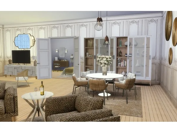 Mix Jane Living Room recolor - The Sims 4 Custom Content
