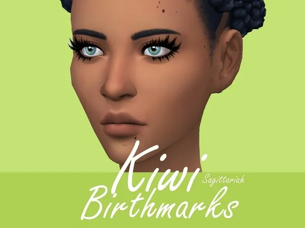 Maxis Match Kiwi Birthmarks - The Sims 4 Custom Content