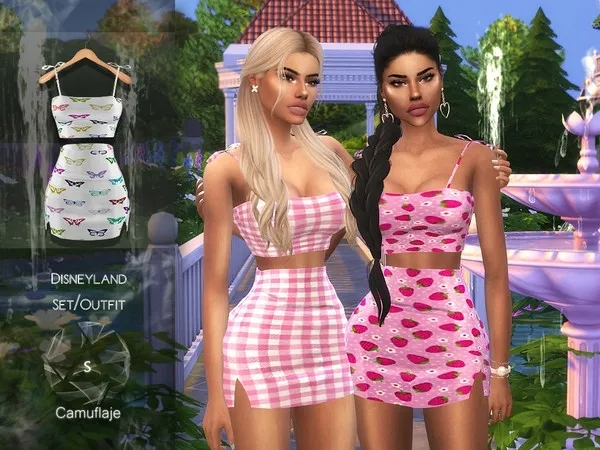 Alpha Camuflaje Disneyland (SetOutfit) - The Sims 4 Custom Content