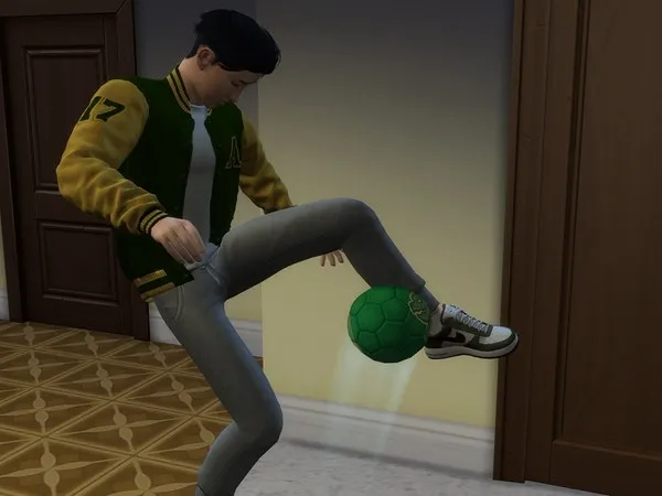 Maxis Match University Britechester Varsity Letterman Jacket Mesh needed - The Sims 4 Custom Content