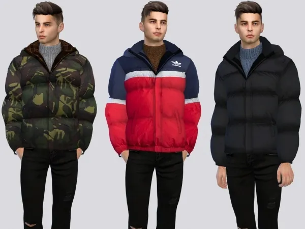 Alpha Urban Puffer Jackets by micklayne - The Sims 4 Custom Content